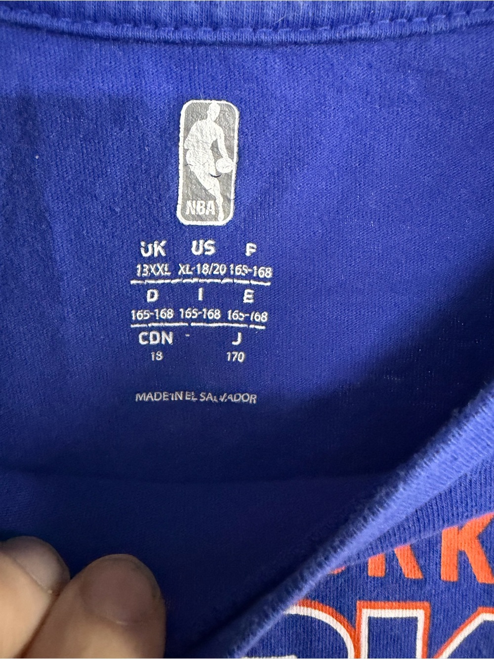 New York Knicks nba basketball graphic logo team shirt youth size XL - Picture 6 of 11